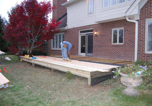 Will any decks need to be removed or added during the house remodeling project?